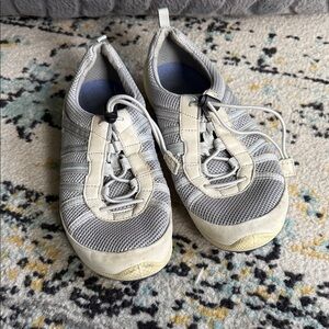 Ecco Women's Athletic Shoes - Gray and Cream